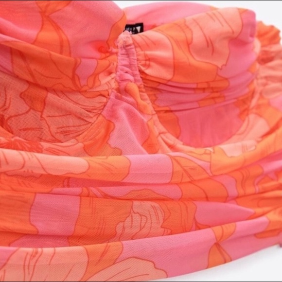 Zara Tulle Bustier Crop Top. NWT. Size Small. - Picture 9 of 11